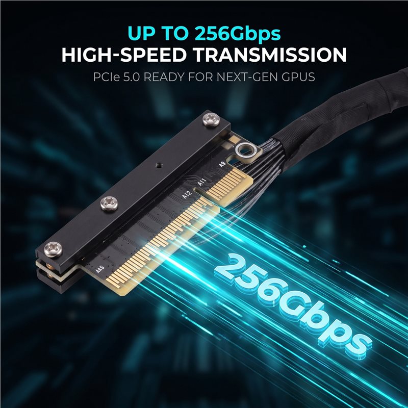 Kabel Ekstensi GPU Dua Arah AB - Pcie 5.0 Gpu Riser Cable ulasan dan harga