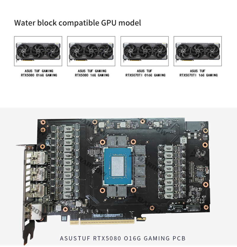 Barrow GPU Block untuk ASUS TU - Rtx 4090 Water Block ulasan dan harga